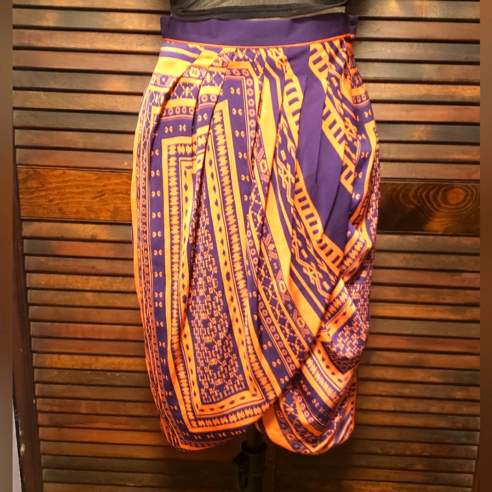 Eva Franco Anthropologie Boho Tribal Print Pharoah Print Skirt, Size 2, NWT